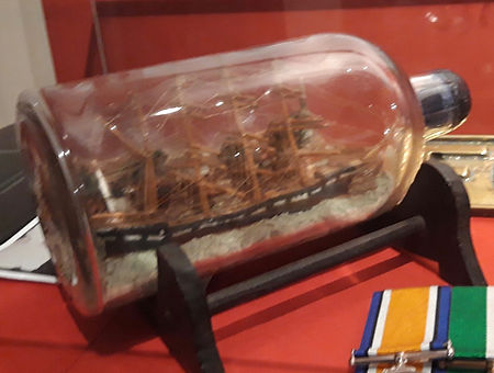Ship in a bottle on display in Waterford museum