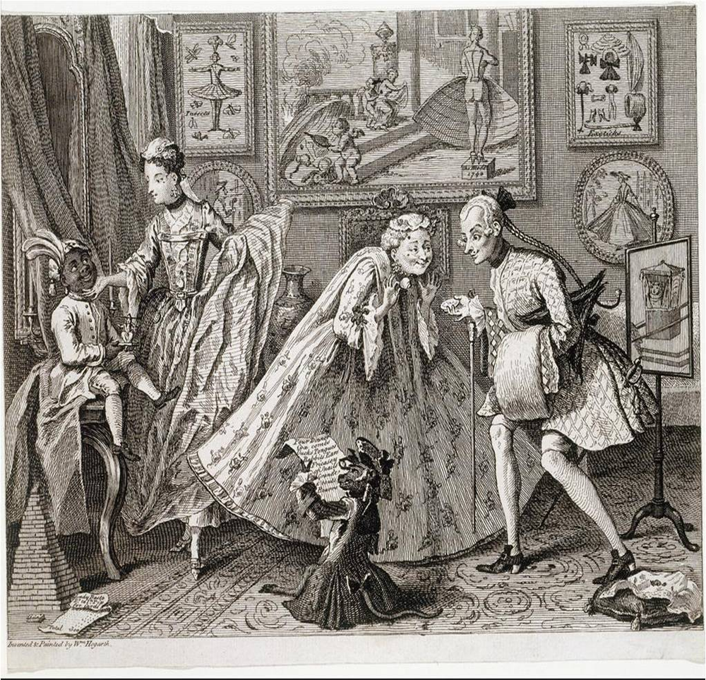 'A Taste of the High Life' mocked the luxury menus of the rich in the eighteenth century, zoom in on the menu...