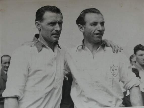 Walsh with Stanley Matthews.