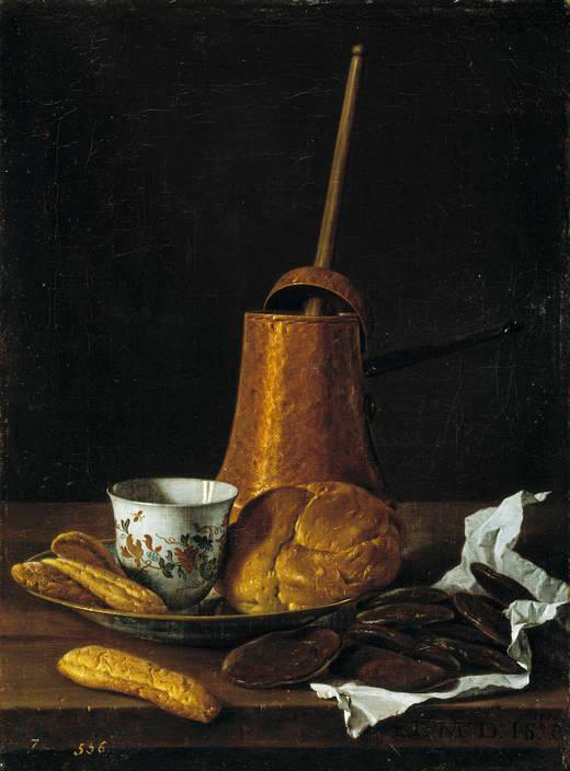 'A Still Life with Chocolate Service' by Luis Meléndez